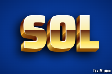 Sol Efeito de texto