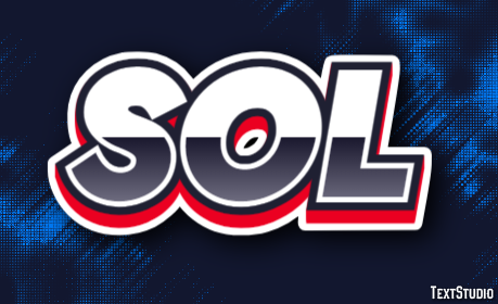 Sol Efeito de texto