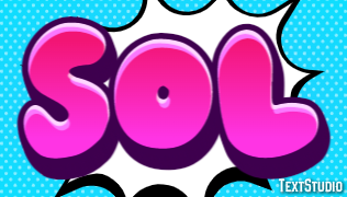 Sol Efeito de texto