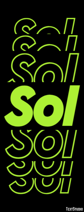 Sol Efeito de texto
