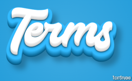 Terms Text Effect