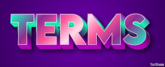 Terms Text Effect