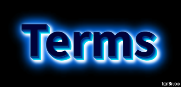 Terms Text Effect