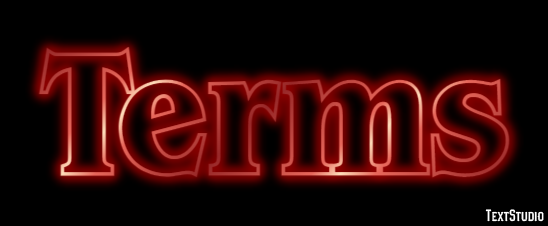Terms Text Effect