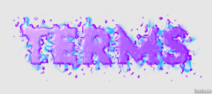 Terms Text Effect