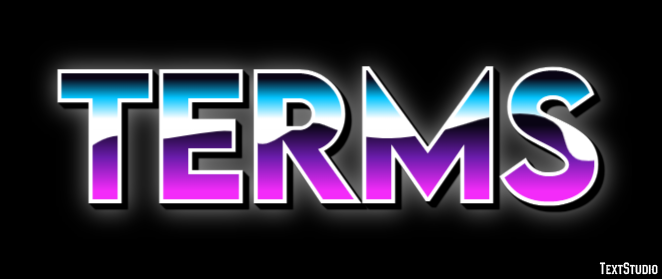 Terms Text Effect
