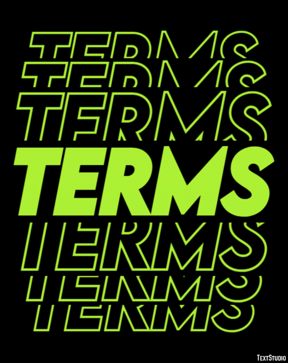 Terms Text Effect