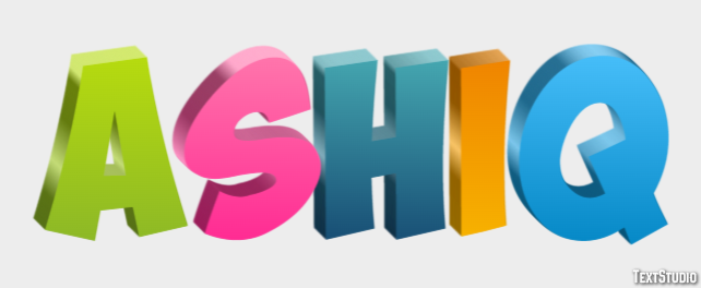 Ashiq Text effect