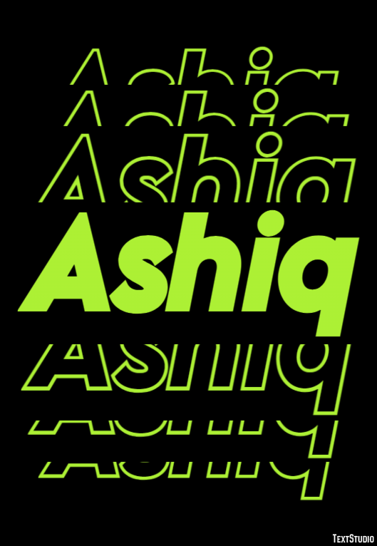 Ashiq Effet de Texte