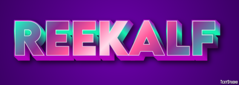 Reekalf Tekst effect