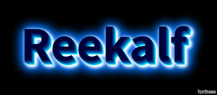Reekalf Tekst effect