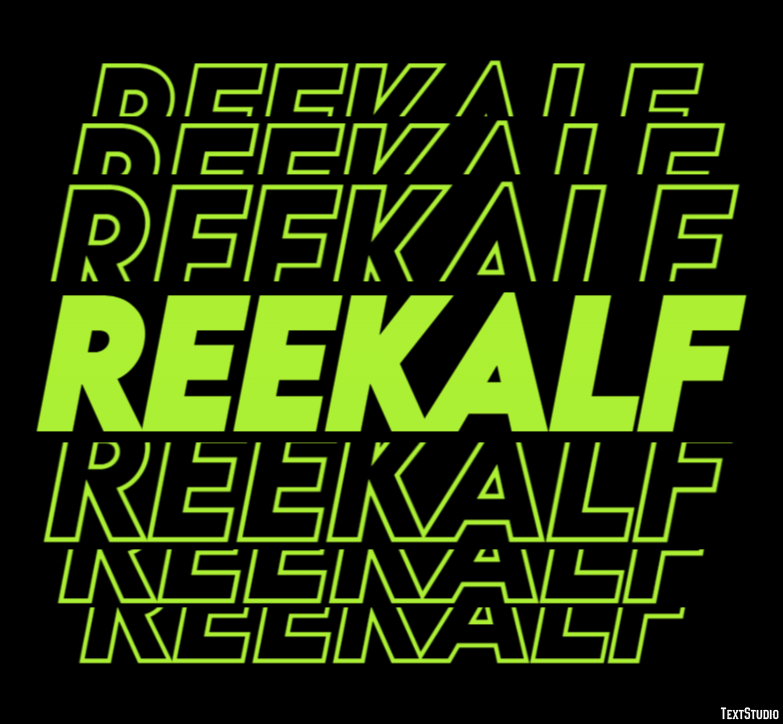 Reekalf Tekst effect