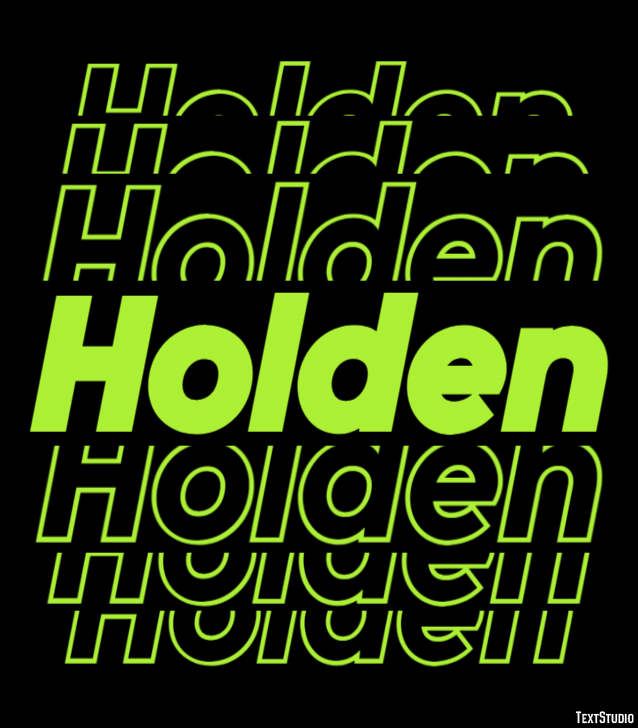 Holden Efekt tekstowy