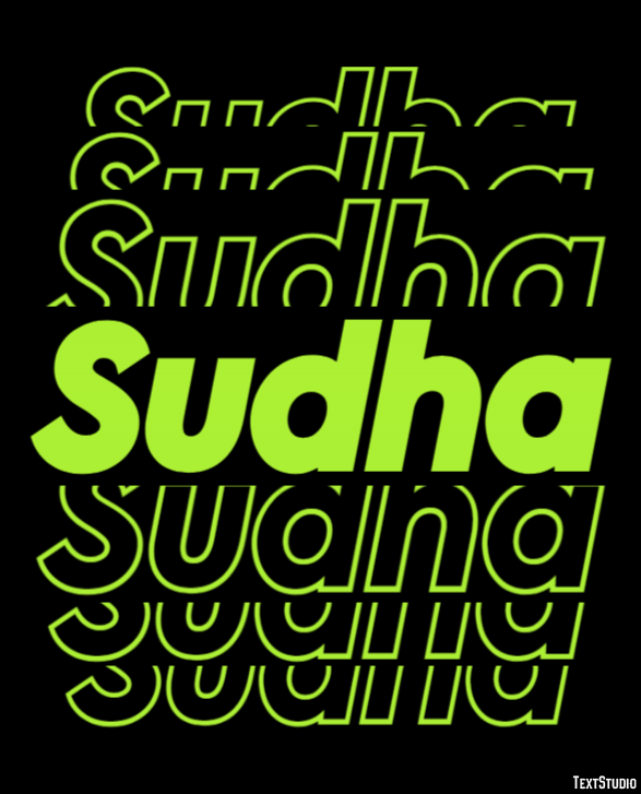 Sudha Text effect
