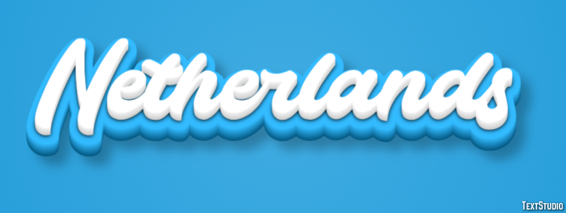 Netherlands Text Effect