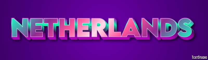 Netherlands Text Effect