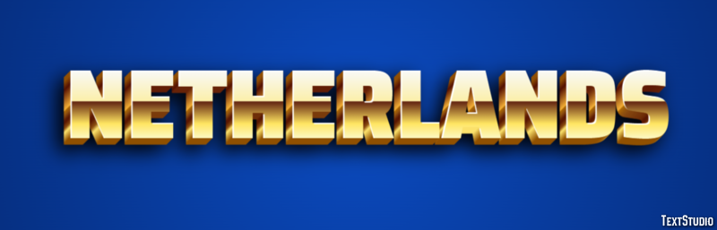Netherlands Text Effect