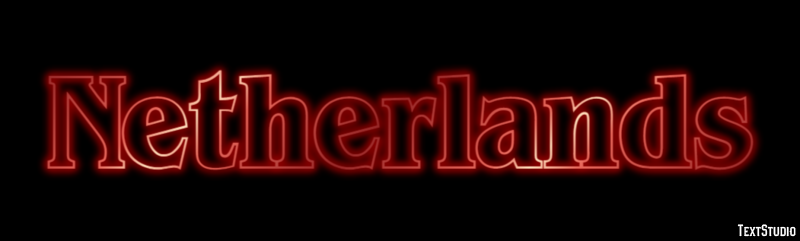 Netherlands Text Effect