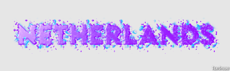 Netherlands Text effect