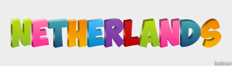 Netherlands Text Effect