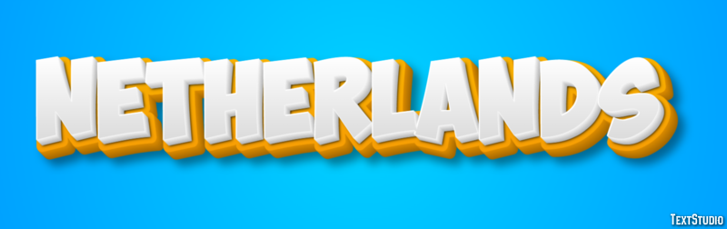 Netherlands Text Effect