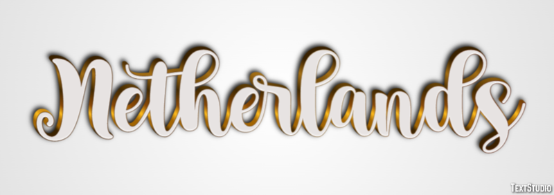 Netherlands Text Effect