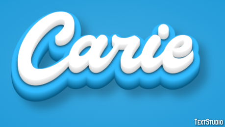 Carie Efecto de Texto