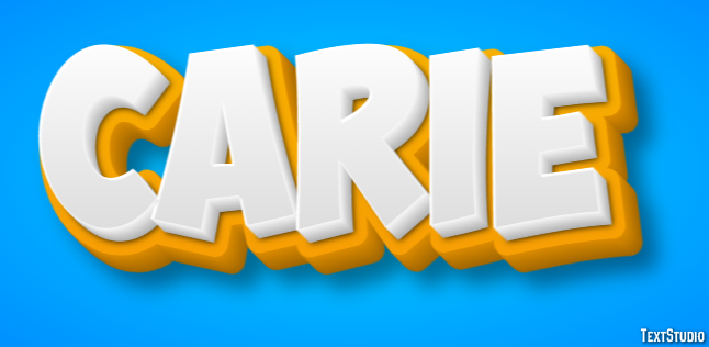 Carie Text effect