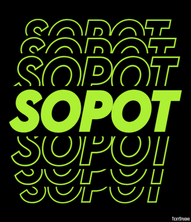 Sopot Efekt tekstowy