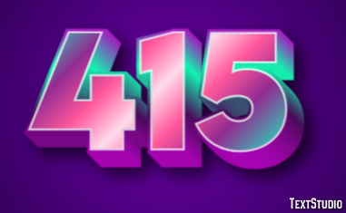 415 Text Effect