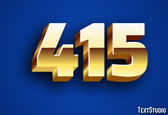 415 Text Effect