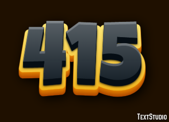 415 Text Effect