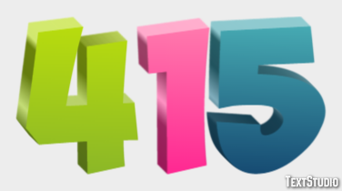 415 Text Effect