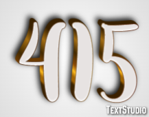 415 Text effect