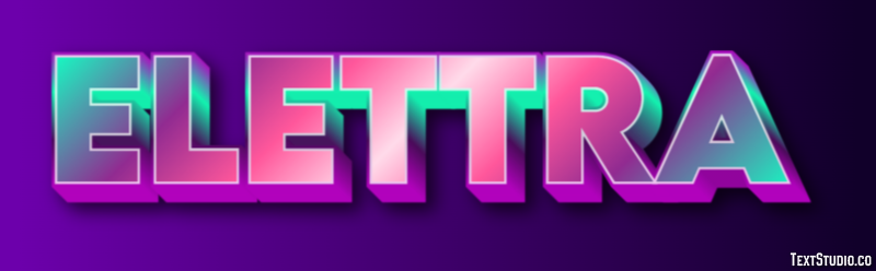 Elettra Effetto testo