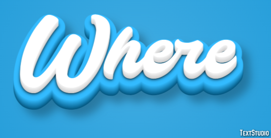 Where Text Effect
