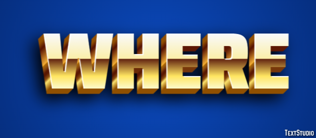 Where Text Effect