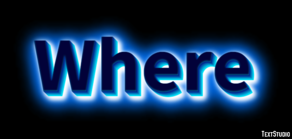 Where Text Effect