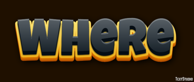 Where Text Effect