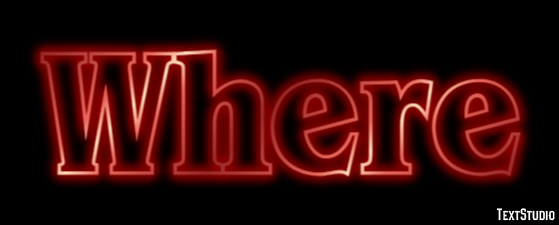 Where Text Effect