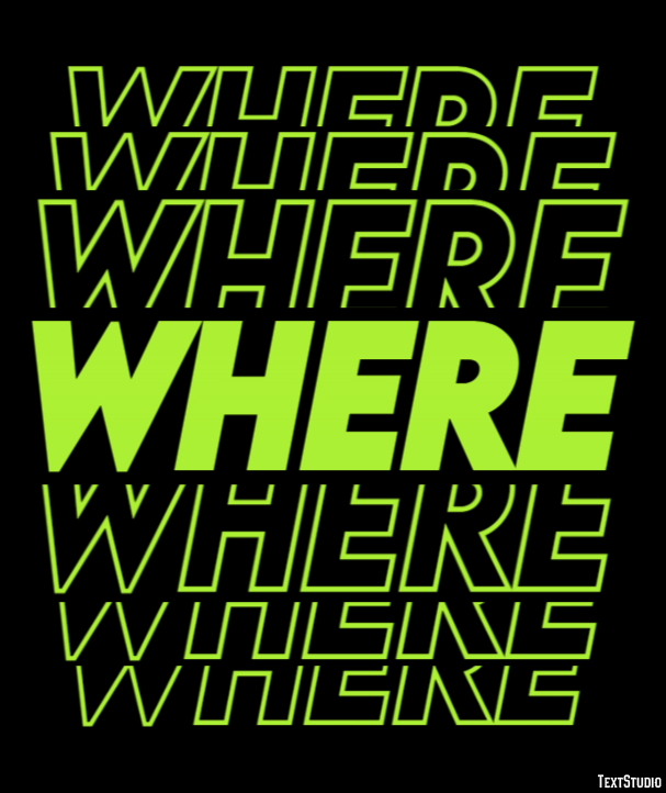 Where Text Effect