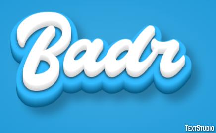 Badr Tekst Effect