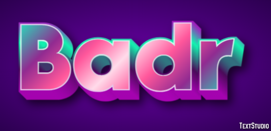 Badr Text Effect