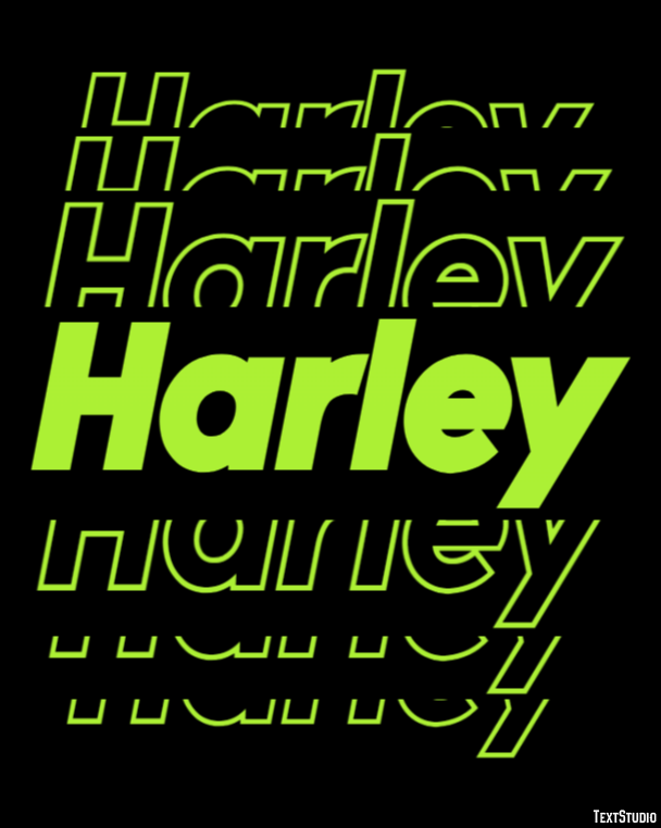 Harley Efekt tekstowy