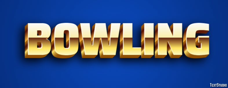 Bowling Text Effect