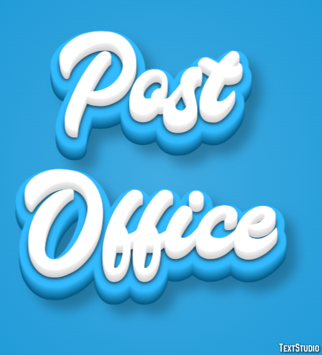 Post Office Effetto testo