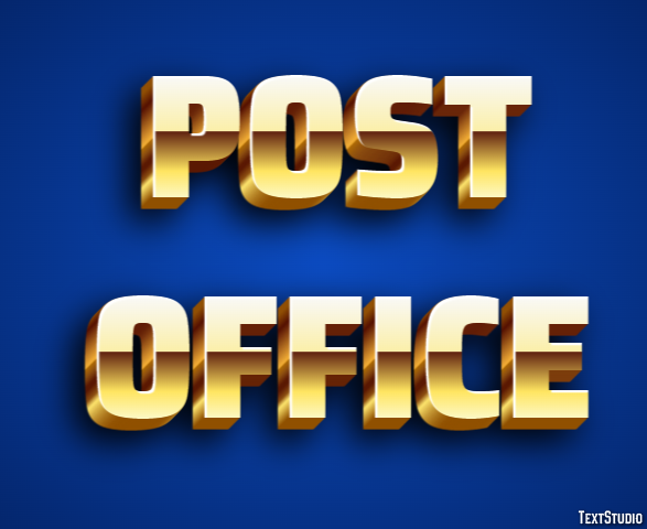 Post Office Effetto testo