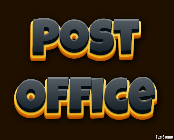 Post Office Effetto testo