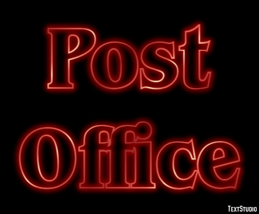 Post Office Effetto testo