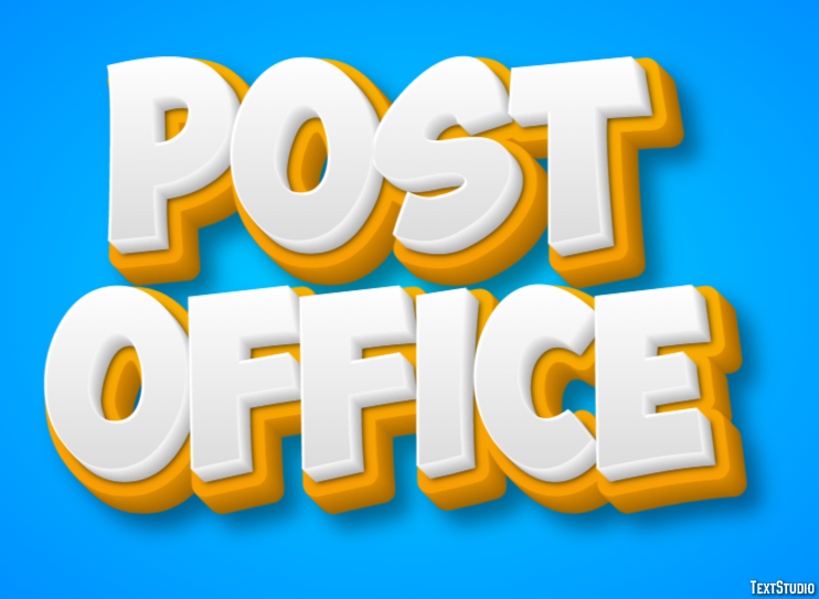 Post Office Effetto testo